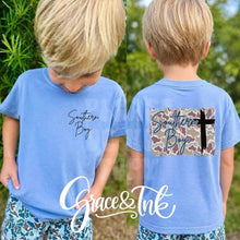 Load image into Gallery viewer, Southern Boy Camo Cross   Youth-Toddler Tee
