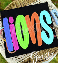 Load image into Gallery viewer, Neon Block  Any Name  CC Tee
