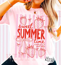 Load image into Gallery viewer, Sweet Summertime Stripes  Gildan Tee
