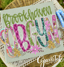 Load image into Gallery viewer, Floral Frills Any Name  CC Tee
