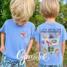 Load image into Gallery viewer, Dinosaur Let Me Hear You Roar Youth-Toddler Tee
