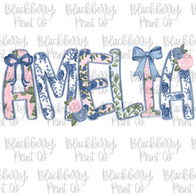Load image into Gallery viewer, Floral Custom Gildan Tee *add name in box at checkout
