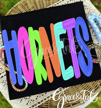 Load image into Gallery viewer, Neon Block  Any Name  CC Tee
