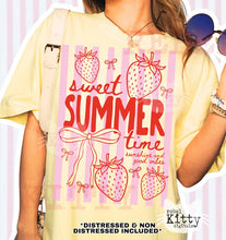 Load image into Gallery viewer, Sweet Summertime Stripes  Gildan Tee
