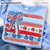 Floral Patriotic Flag CC Tee